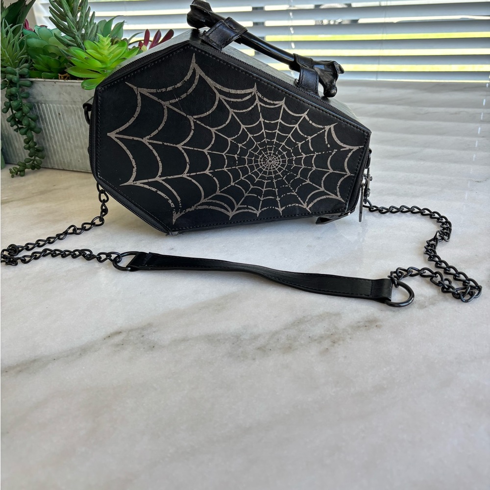Black Spider Web Women's Bag